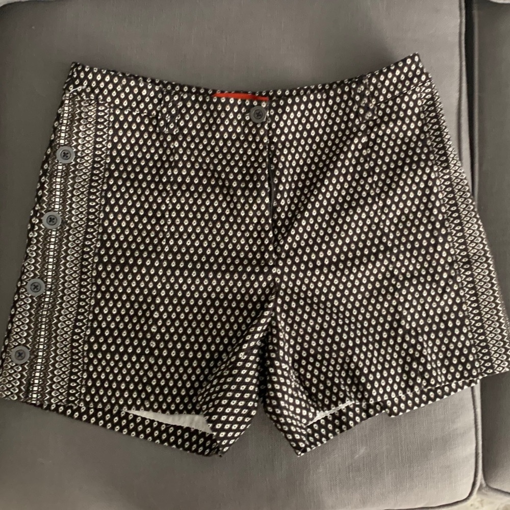 Anthropologie brown print shorts, Sz 12